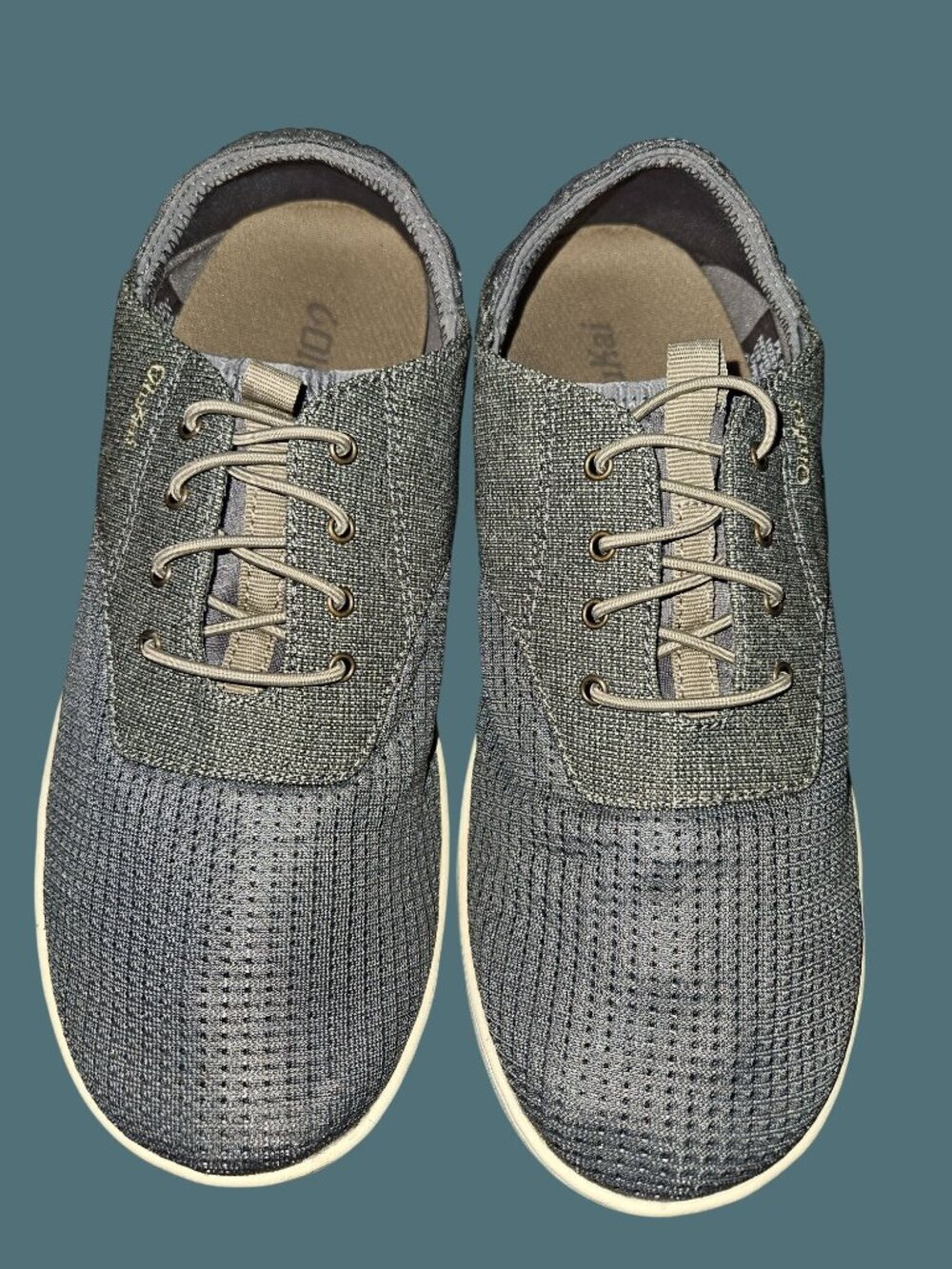 Olukai Nohea Moku Slip On Casual Gray Textile Men Shoes Size 8 - Picture 4 of 10